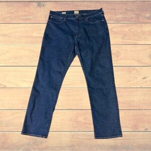 J CREW Denim Jeans Women’s Straight Leg Jeans High Rise 36X30 Dark Blue